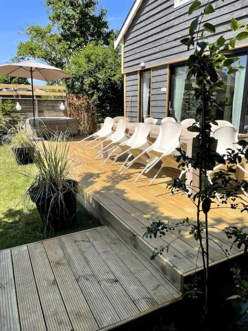 Modern Beach House For 12 Pers! With Jacuzzi Julianadorp Exterior photo